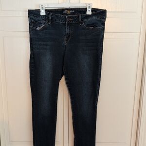 Lucky Brand Women's Deep Indigo Leyla Low Rise Skinny Jeans Size 14